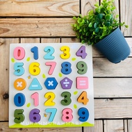 [READY STOCK] Kids Learning ABC 123 | Early Learning Wooden ABC 123 | Wooden Alphabet Numbers | Mont