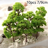 【IMBUTFL】10PC 7/9cm Trees Model Garden Wargame Train Railway Architectural Scenery Layout❀