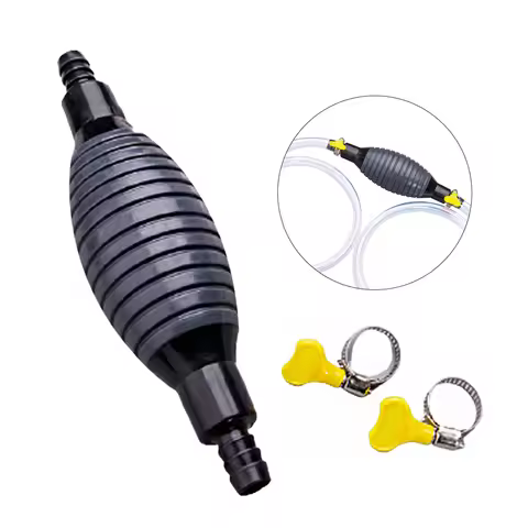 Universal For Car Motorcycle Boat Manual Fuel Pump Line Hand Primer Bulb Water Oil Gas Petrol Diesel