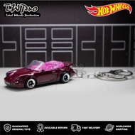 GANTUNGAN HOT WHEELS Porsche 964 Turbo Cabrilet KEYCHAIN - KEYRING - KEYCHAIN - CUSTOM - TOTAL WHEEL