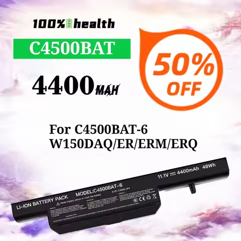 C4500BAT 4400mAh Laptop Battery for CLEVOW150DAQ/ER/ERM/ERQ Lithium Rechargeable Battery