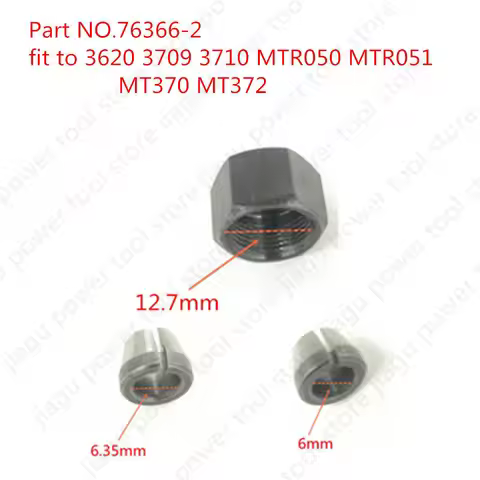 COLLET CONE NUT 763608-8 Replace for Makita 3709 3710 MT370 MT372 3701 3708FC 3708F 3707F/C 3706 370