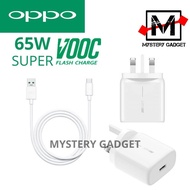 Oppo 65W SuperVooc 2.0 Flash Charge Charger Adapter + Super Vooc 65W Type C Cable Set