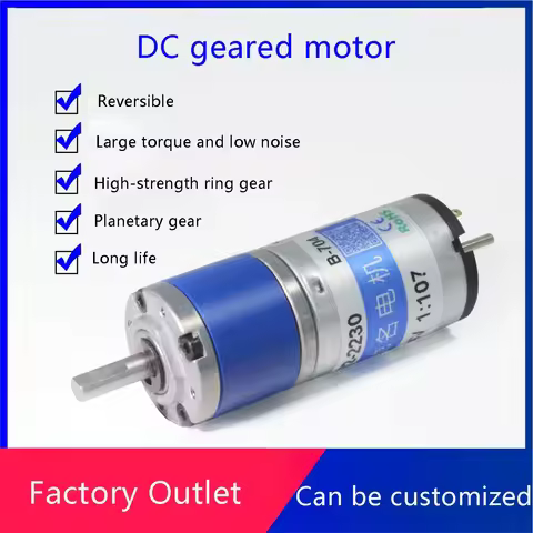 22mm Planetary Gearbox with 2230 Micro Dc Motor PG22-2230 High Speed 12v 24V 9000r 22mm Brushless Dc