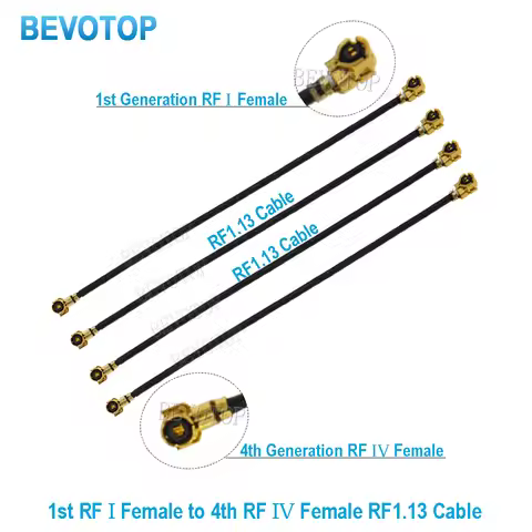 10PCS/lot MHF-4 U.fl Cable Pigtail U.fl RF-1 Female to MHF4 RF-4 Female Jack RG1.13 Cable for Router