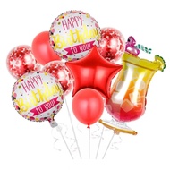 9 PCS HAPPY BIRTHDAY BALLOON PARTY DECORATION