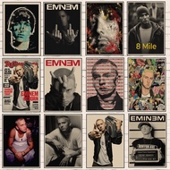Eminem Posters 8 Mile Poster Hip Hop Rapper Singer Eminem Poster Kraft Paper Decorative Wall Sticker