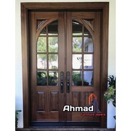 kusen pintu kupu tarung kayu jati kode 02