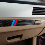 คาร์บอนไฟเบอร์ Copilot ถ้วยน้ำผู้ถือแผงสติกเกอร์ภายในรถยนต์สำหรับ BMW 3 Series E90 E93
