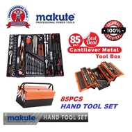 Makute 85pcs Mechanical Socket Wrench Cantilever Metal Tool Box Set