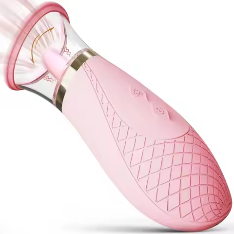 Torvani Store Sucking and Licking Sensory Toys Woman, Rose Tongue Licker & 3X Suction & 9X Vibration