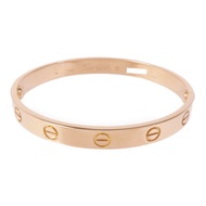 CARTIER 18K玫瑰金Love Bracelet手鐲Cartier#16