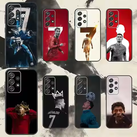 F-Football C-CR7 R-Ronaldo 7 Phone Case For Samsung S25,S24,S21,S22,S23,S30,Ultra,S20,Plus,Fe,Note,1