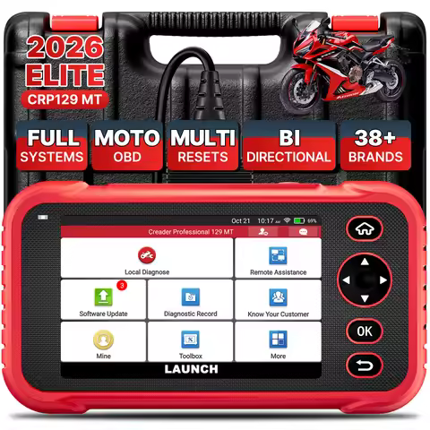 LAUNCH X431 CRP129 MT OBD Scanner Motorcycle Diagnostic Tool Motor Scan For YAMAHA/Polaris/KAWASAKI/
