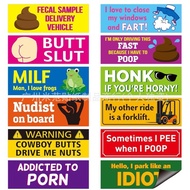 Hot Sale Car Bumper Car Sticker Rear Trunk Sticker Funny Funny Body Sticker 12-Piece Set