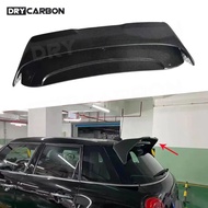 for BMW Mini F55 F56 Carbon Fiber Rear Roof Wing Spoiler Lip Racing Trim Body Kit Rear Roof Spoiler 