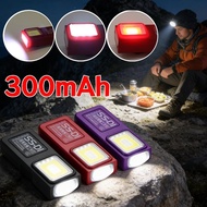 Magnetic Garage Repair Mini Flashlight Outdoor Camping Fishing Lighting Clip Lamp Rechargeable LED W