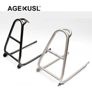 AGEKUSL Bike Rear Racks Easy Wheel Cargo Racks Titanium Alloy Q Mini Rack Use For Brompton Pikes 3 S