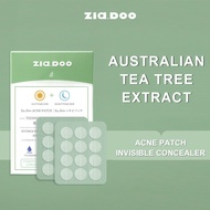 ZIA.DOO Australian Tea Tree Invisible Acne Patch 24pcs ziadoo Waterproof Acne Pimple Patch Day use A