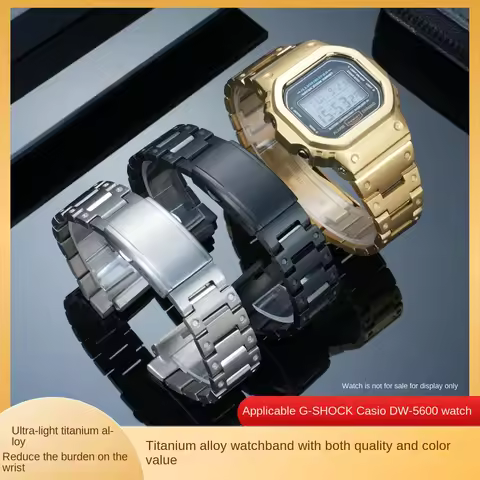 DW5600 GW-B5600 g-5600u Titanium alloy mod kit for Casio 3229 DW-5600 case+strap set men GW-M5610 be