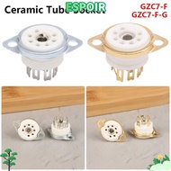 IESPOIRHA 1Pcs Ceramic Tube Socket, PCB Mount DIY Valve Base,  Tin-Plated 7Pin B7G GZC7-F GZC7-F-G f