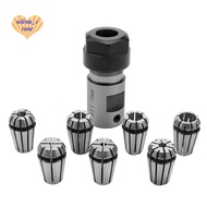 7Pcs ER11 1-7mm Spring Collets with ER11A 5mm Motor Shaft Holder Extension Rod