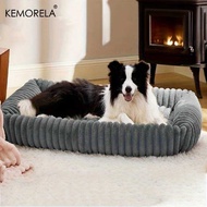 Orthopedic Plush Dog - Mattress with High Resilience Support All Seasons Fluffy Pet Bed for Medium L
