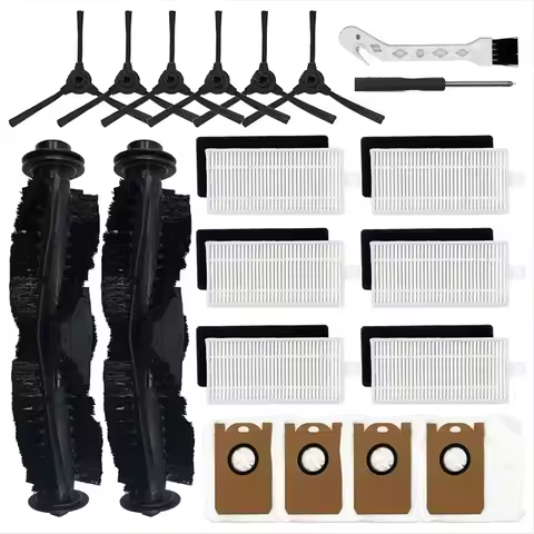 A62X Accessories Kit for IHome AutoVac Nova S1 Pro, IHRVS1PRO-3BLK Robot Vacuum Replacement Parts