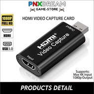 🇲🇾 HDMI Capture Card 4K Input 1080p Output USB 3.0 Audio Video Record DSLR Camera Action Cam Camcorder Stream Gaming