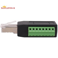 RJ45 Screw Terminal Connector RJ45 Solderless 8-Pin Terminal Block Adapter
