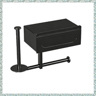 [h5bl3j6wj.ph] No-Drill,Bathroom Organizer for Essentials-Mounted Toilet Paper Holder in Sleek Black