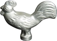 Staub 40509-346-0 Rooster Lid Knob, Cast Iron 0.75 in*12.0 in*3.0 in Silver