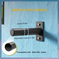 [hotkeystore.] Weight Rack Storage for Weight Plate Wall-Mounted Plate Rack Barbell Plate Storage Ra