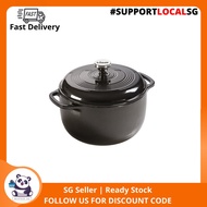 Lodge Enameled Dutch Oven, 6 Qt, Midnight Chrome , Poppy , Lilac