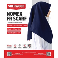 Tudung Nomex FR Scarf Breathable Lightweight Black Color