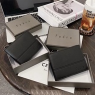 High Quality Men's Leather Wallet (no model selection) - Men's Horizontal Wallet with Full Box and L