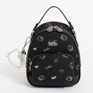 Hello Kitty-Arnold Palmer-Backpack Can Be Cross-Body Dark Spectrum Series-Black