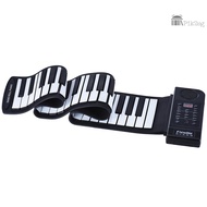 Portable Silicon 61 Keys Roll Up Piano Electronic MIDI Keyboard with Built-in Loud Speaker