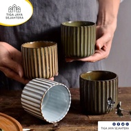 180ml Coffee Tea Ceramic Cup – Vintage Japanese Style Ceramic Cup GS145 Gray GULSOO