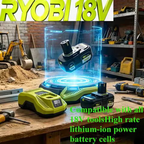 Genuine Original Premium 18V 4.0Ah Battery Replace RYOBI P102 P108, Long Cycle Life Shock Resistant 