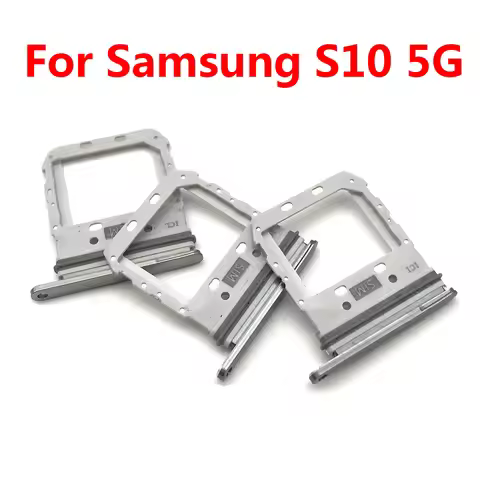 NEW Tested SIM Card chip slot drawer SIM Card Tray Holder Adapter Replacement Part For Samsung S10 P