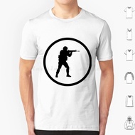 Counter Strike Logo-Black T Shirt 6xl Cotton Cool Tee Counter Strike Counter Strike Guns Shooter Fps