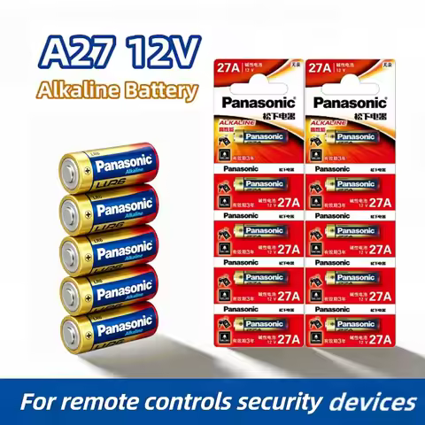 2-50PCS 12V 27A A27 Alkaline Batteries Long-Lasting Battery for Household Remotes Doorbells and Smal