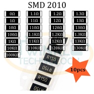Resistor SMD 2010 0, 1,1.1ohm, 1.2ohm, 1.3ohm, 10ohm, 11ohm, 12ohm, 13ohm, 100ohm,100K, 110K, 120K, 
