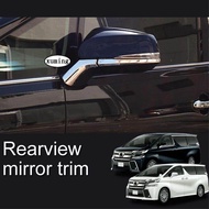 Xuming กระจกประตูด้านข้างชุบ Absอุปกรณ์ตกแต่งรถยนต์สำหรับ Toyota Alphard 30 Vellfire 30