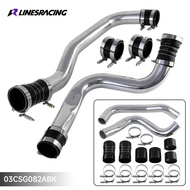 Polished 3" Intercooler Pipe & Boot Clamps Kit For 1999.5-2003 Ford 7.3L F250 F350 Powerstroke V8 Tu