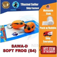 SAWA-D Soft Frog (S4) Length 3cm Weight 5g BKK Hook 1 Soft Bait Umpan Katak Tomman Killer Haruan Kil
