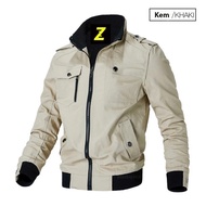 AK77_MEN'S KAKI JACKET. Thick Material, Youthful Shape, Size M-3XL