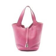 【二手】愛馬仕 HERMES 手提包 Picotin Lock MM Tosca Tosca 皮革 Picotin Lock MM Tosca 女士二手 B