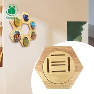 Kesoto Medal Display Stand Wall Mount Medal Rack Hexagonal Multipurpose Award Display Rack Award Hol